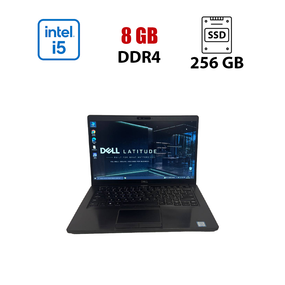 Ультрабук Б-класс Dell Latitude 5400 / 14" (1920x1080) IPS / Intel Core i5-8365U (4 (8) ядра по 1.6 - 4.1 GHz) / 8 GB DDR4 / 256 GB SSD / Intel UHD Graphics / WebCam б/у