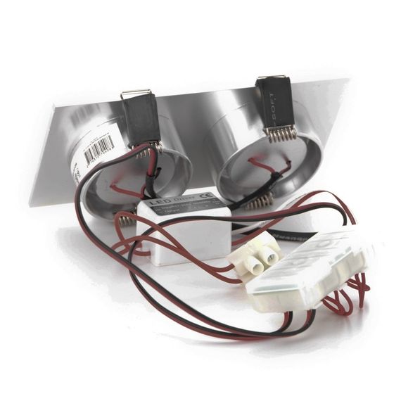 Светильник точечный LED-107/2W BA IP40 Brush Aluminium 45' | Зображення 1