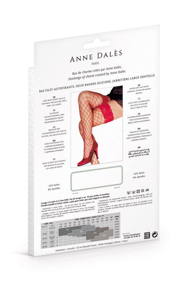 Панчохи в крупну сітку Anne De Ales ERICA T1 Red | Зображення 2