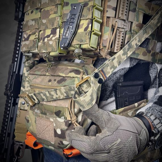 Ремінь збройовий триточковий RAGNAROK "Hel" Gen.II carbine Піксель | Зображення 5