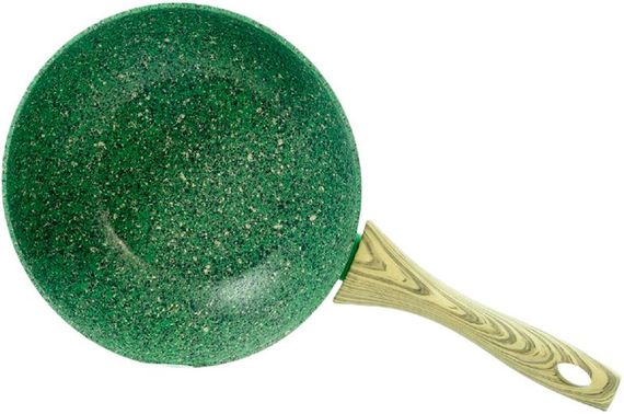 Сковорода-вок Fissman Malachite Ø24см з антипригарним покриттям EcoStone | Зображення 4