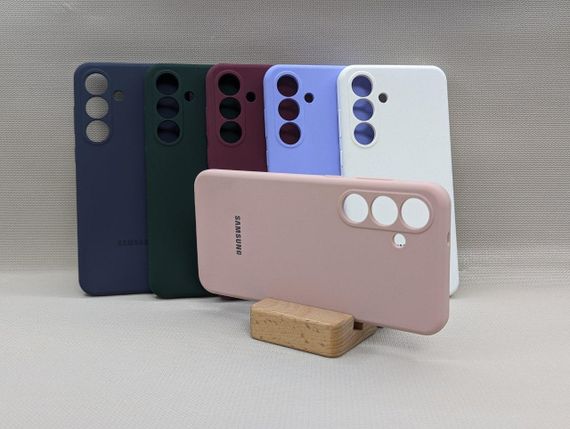 Samsung Galaxy S25 FE | Противоударный чехол с логотипом | Soft Touch | белый | Зображення 2