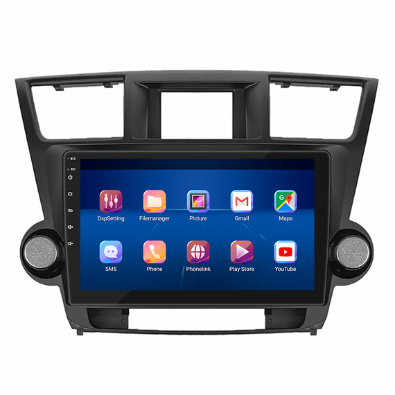 Штатная магнитола 10" Lesko для Toyota Highlander II (U40) 2007-2010 Top 4/64 4G WiFi GPS Тойота | Зображення 1