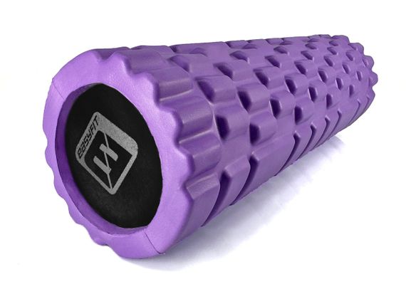 Масажний ролер EasyFit Solid Grid Roller Mini 30 см фіолетовий (EF-2057-V)
