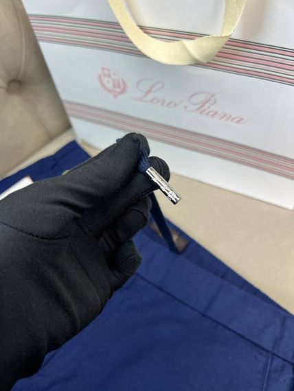 Льняні чоловічі штани Loro Piana синього кольору 78027-1 d066 | Зображення 2