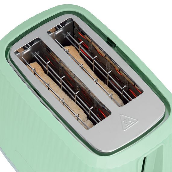 Тостер Russell Hobbs Eden 800Вт, пластик, підігрів, розморожування, фісташковий (27374-56) | Зображення 1