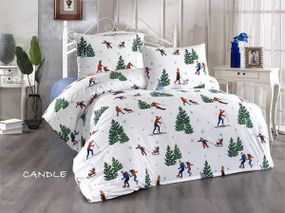 Постільна білизна Belizza Candle Фланель Бавовна Сімейний розмір