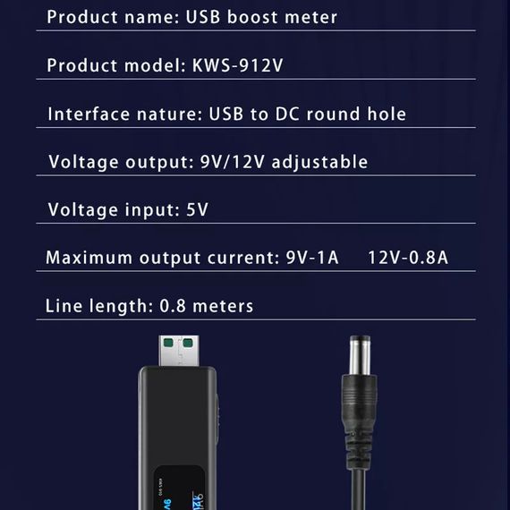 Dc USB преобразователь от Powerbank 5v - 9/12v для Wi-Fi роутер | Зображення 5