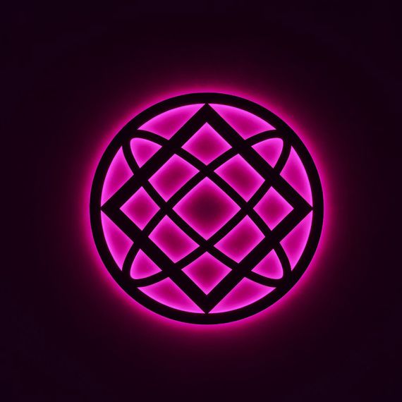 Панно декоративне картина на стіну Зірка Лади LED підсвітка 400х400 acr-p000228 | Зображення 2