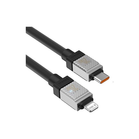 Дата кабель USB-C to Lightning 2.0m CoolPlay Fast Charging 20W black Baseus (CAKW000101) | Зображення 3