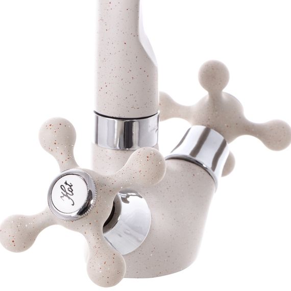 Смеситель кухонный бежевый Mixxus Color 273 (MI2761) | Зображення 2