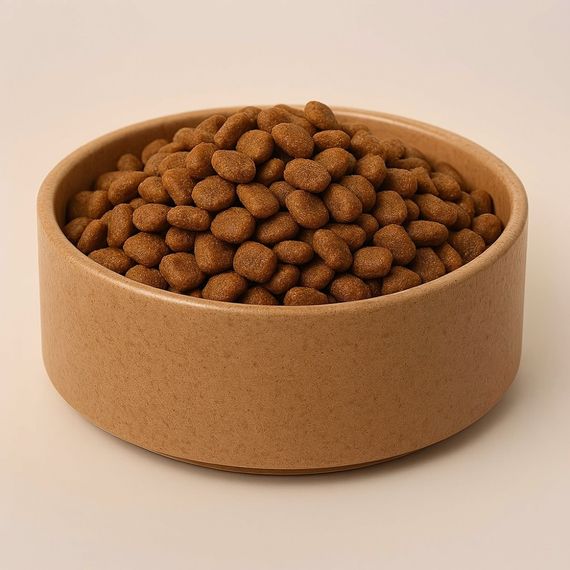 Миска Swastic OSTO для собак бамбукова 650 мл коричнева | Зображення 1