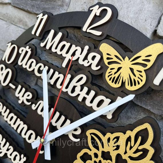 Настенные часы для мамы Оригинальный подарок Декор для дома | Зображення 4