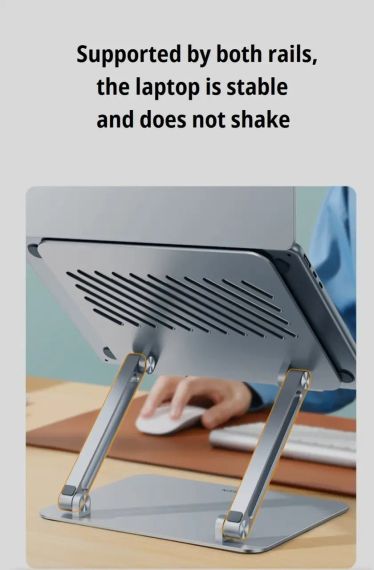 Підставка для ноутбука або планшета UGREEN Настільнаалюмінієва регульована Grey | Зображення 7
