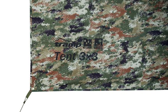 Тент туристичний Tramp Tent 3х3 camo, похідний тент-навіс камуфляж для риболовлі та полювання, водостійкий | Зображення 2