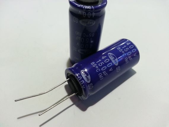 150mkf - 400v  SD 18*40  SAMWHA, 85°C конденсатор електролітичний | Зображення 1