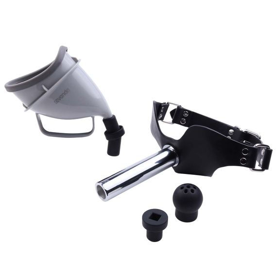 Набір для домінування LOCKINK SEVANDA Objectification Bathroom Set, маска та 4 насадки | Зображення 5