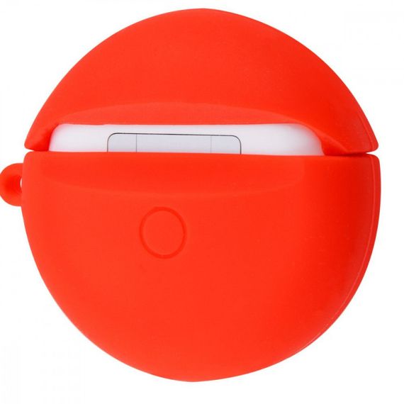 Силиконовый футляр Marvel & DC series для наушников AirPods Pro + кольцо Капитан Америка / Красный | Зображення 2