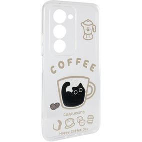 Чохол TPU Clear Joy для Xiaomi Redmi 15 4G (Global) / 5G Coffee
