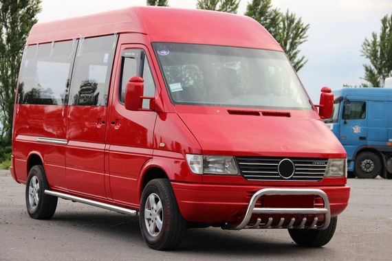 Кенгурятник WT008 (нерж.) для Mercedes Sprinter 1995-2006 гг | Зображення 2