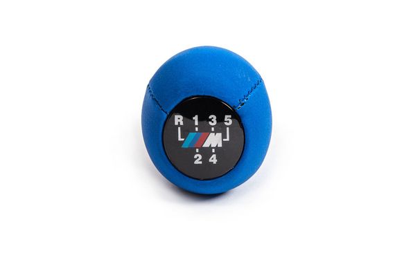 Ручка КПП ОЭМ (кожзам, синяя гладкая) для BMW 5 серия E-34 1988-199гг. | Зображення 5