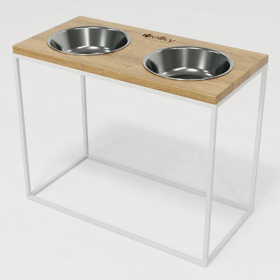 Миски на подставке для больших собак Hollky Base XL40 (2 × 1,8 л) BXL40-522640-WHNT | Зображення 2