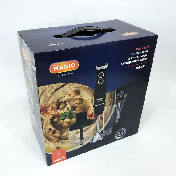 Блендер MAGIO MG-655, портативный блендер для смузи, ручной погружной блендер, QB-136 электрический блендер | Зображення 6