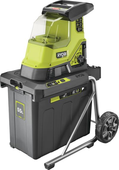 Подрібнювач Ryobi садовий акумуляторний Max Power RY36SHX40-0 36В 40мм 55л 18кг (без АКБ та ЗУ) фреза низькошумний (5133005451)