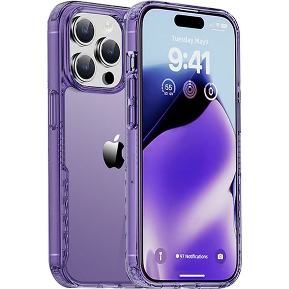 Чохол TPU+PC Multi-Color для Apple iPhone 14 Pro (6.1") Purple | Зображення 1