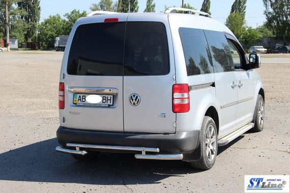 Задня дуга AK003-2 (2 шт., нерж) для Volkswagen Caddy 2004-2010 рр | Зображення 2