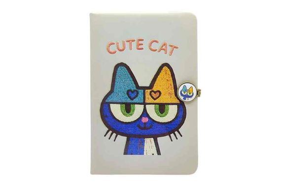 Блокнот на магніті А5, 763883ML PU Cute cat р.14×21см, 80 арк | Зображення 2