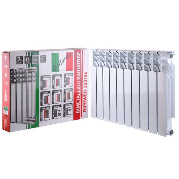 Радіатор біметалевий секційний Gallardo BIPOWER 500/96 (14792)