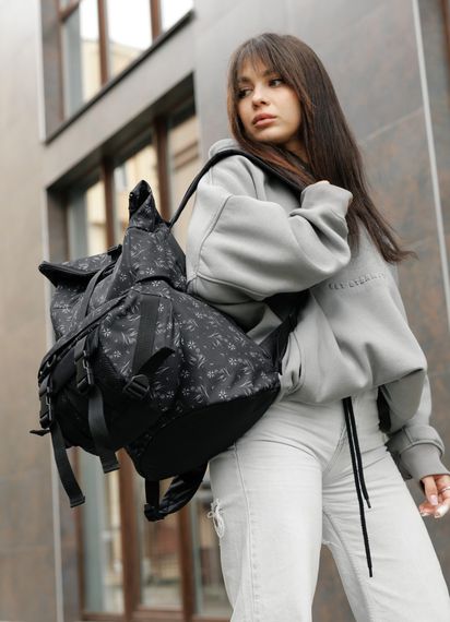 Жіночий рюкзак Sambag RollTop DOUBLE чорний 41 х 27 х 18 см (24330702) | Зображення 6