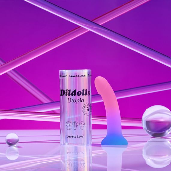 Дилдо з кольоровим градієнтом Love To Love DILDOLLS - UTOPIA S ультрам'який | Зображення 5