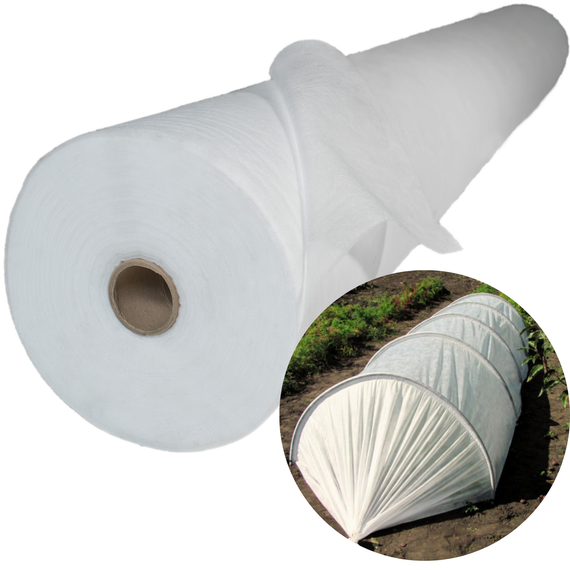 Агроволокно 40 г/м2 біле 1.6 х 100 м "АгроКремінь" покривний спанбонд