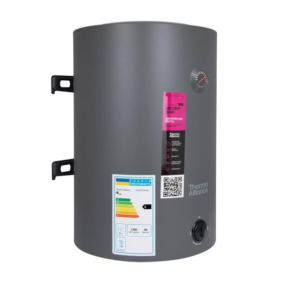 Водонагрівач електричний Thermo Alliance 100 л, Grey, універсальний, мокрий ТЕН 1,5 кВт D100VH15Q3G | Зображення 2