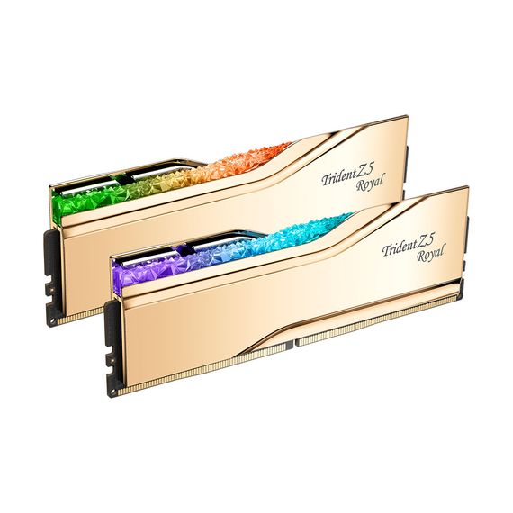 Модуль памяти для компьютера DDR5 32GB (2x16GB) 7200 MHz Trident Z5 Royal Gold G.Skill (F5-7200J3445G16GX2-TR5G) | Зображення 2
