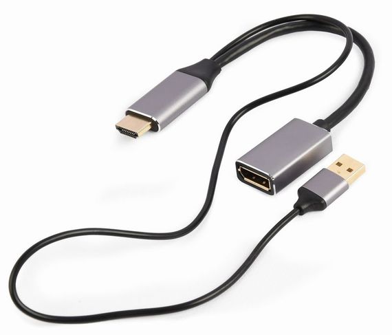 Адаптер-перехідник HDMI на DisplayPort Cablexpert A-HDMIM-DPF-02 | Зображення 1