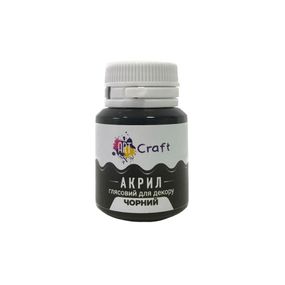 Акриловая краска глянцевая "Черный" 20 мл AG-7546 Art Craft