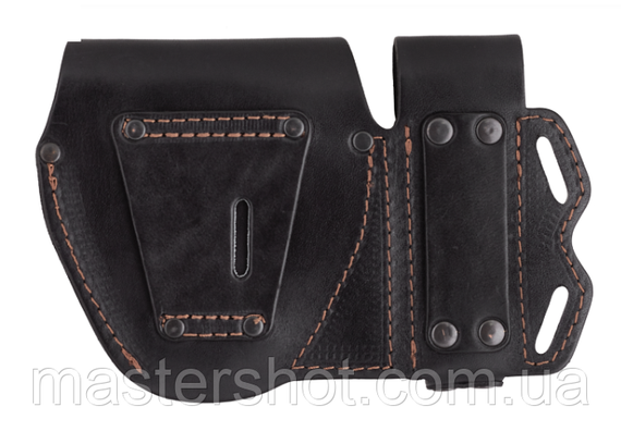 Чохол подвійний під магазин ПМ  наручники чохол для наручників подсумок для магазину ПМ шкіряний чорний | Зображення 2