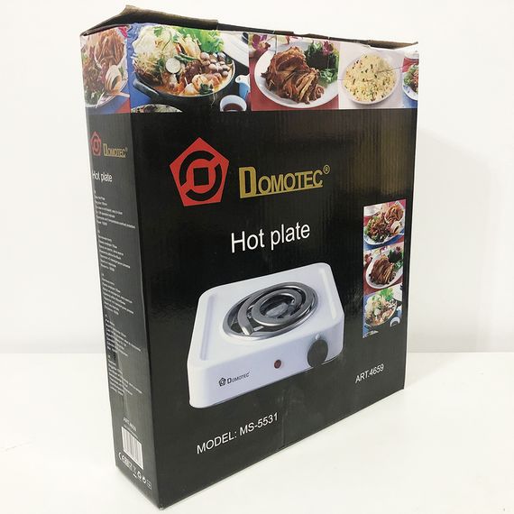 Плити побутові Domotec MS-5531 | Маленька електроплита переносна Електроплита на RD-583 1 конфорку | Зображення 2