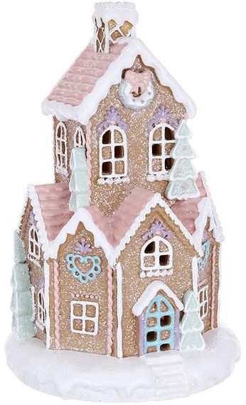 Декоративна фігура "Пряничний Будиночок" 32см з LED-підсвіткою КОПІЯ