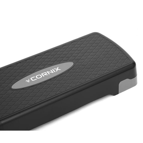 Степ-платформа 2-ступінчаста Cornix 68 х 28 х 10-15 см XR-0189 Black/Grey | Зображення 3