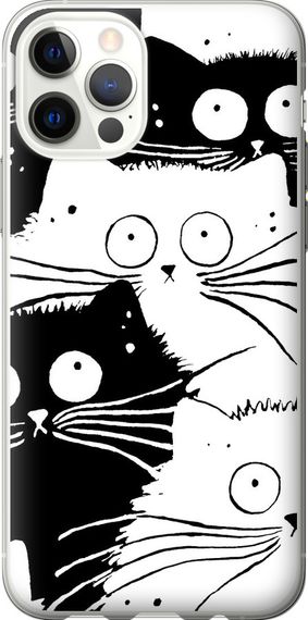 Чехол на iPhone 12 Pro Коты v2 "3565u-2052-17620"