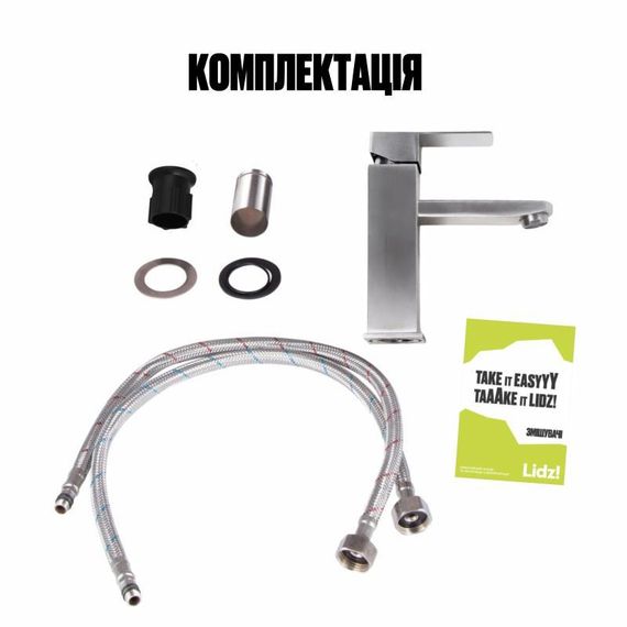 Смеситель для раковины Lidz Kubis 001F (k35) LDKUB001FNKS28534 Nickel | Зображення 6