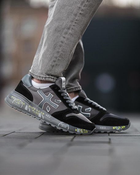 Чоловічі кросівки PREMIATA Mick Black Grey | Зображення 6