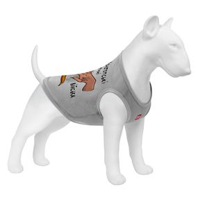 Майка для собак WAUDOG Clothes малюнок "Конотопські магічні війська", сітка, XS, B 26-29 см, C 16-19 см сірий