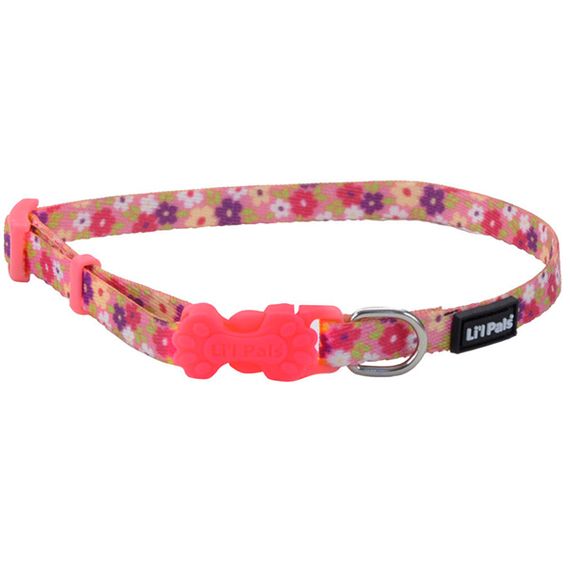 Coastal Li`l Pals ошейник для собак, 20-30 см, розовый