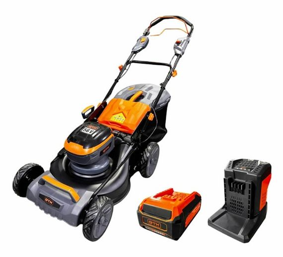 Газонокосарка акумуляторна GTM LM56/480SP-V KIT 56В з АКБ  та ЗП (LM56/480SP-V_KIT) | Зображення 1