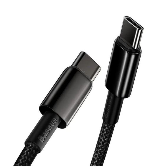 Дата кабель USB-C to USB-C 1.0m 100W black Baseus (CATWJ-01) | Зображення 3